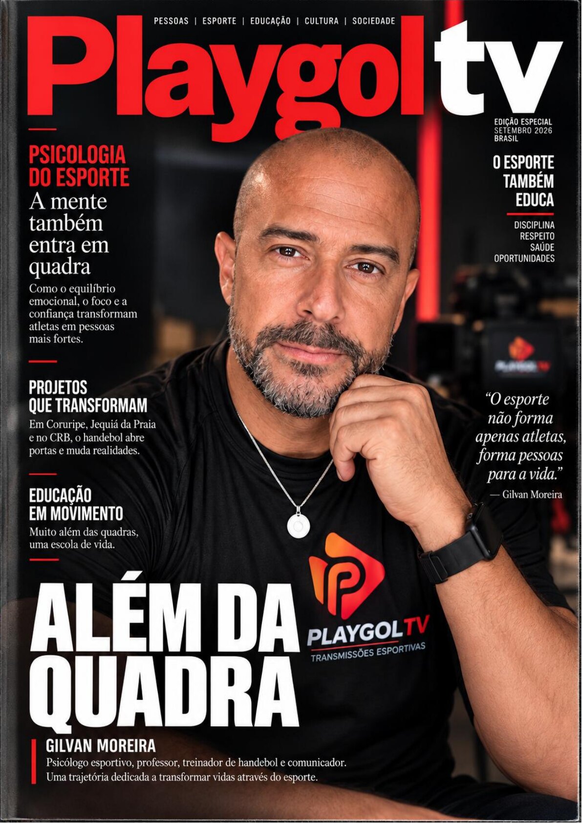 Capa da Revista PlayGol TV, edição especial, setembro de 2026